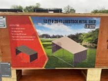 New 12'X20' Livestock Metal Shed