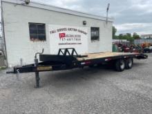 2000 Pequea 8X22' Equipment Deckover Trailer