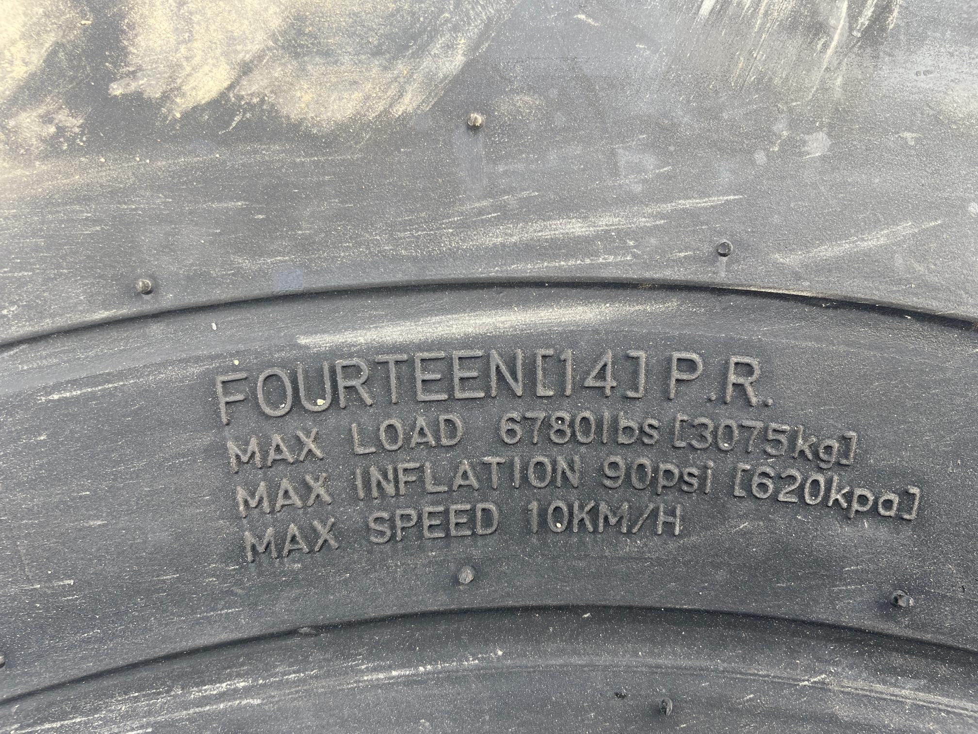 New Set Of (4) 12-16.5 SKS9 Skid Loader Tires