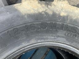 New Set Of (4) 12-16.5 SKS9 Skid Loader Tires