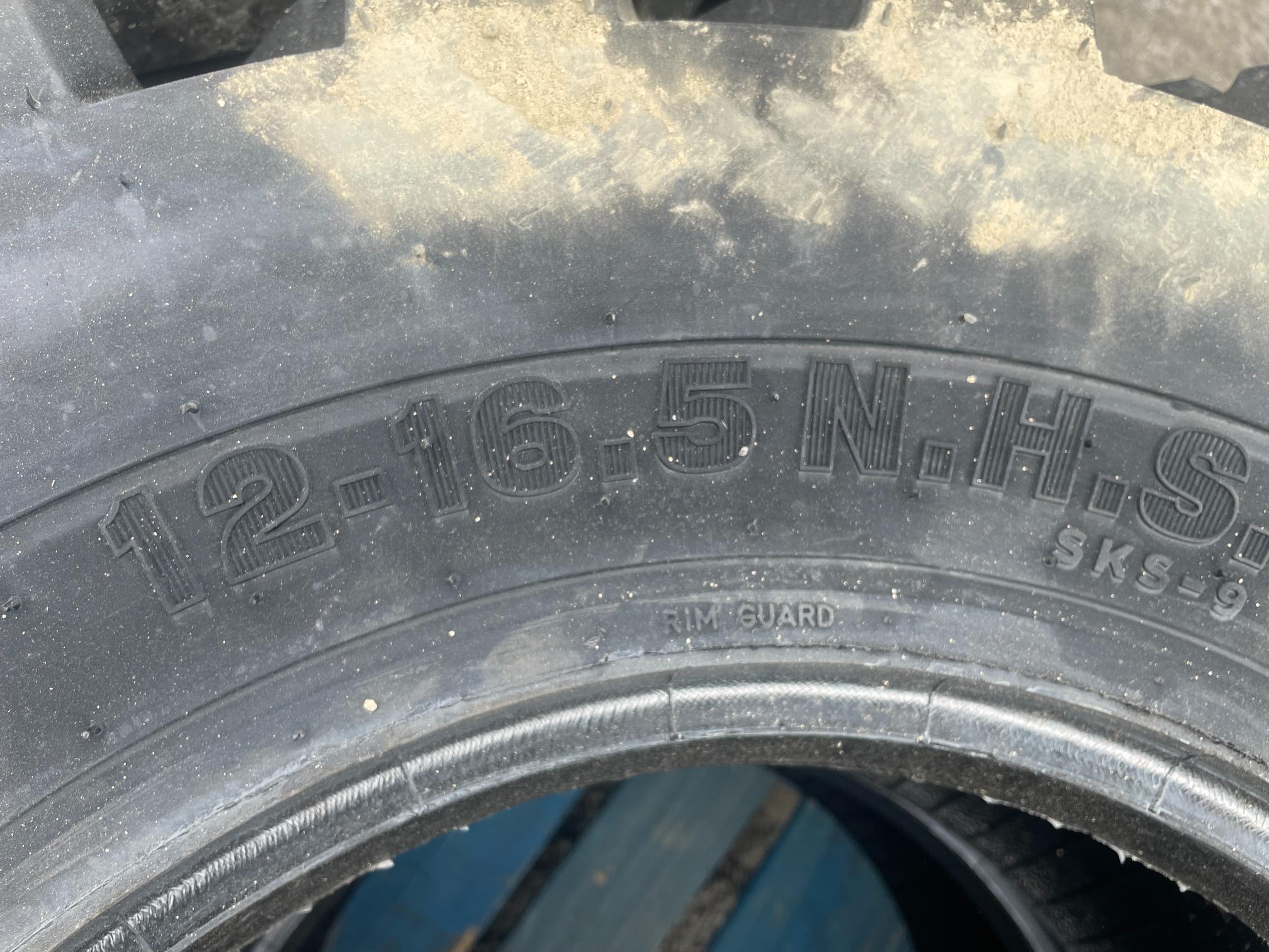 New Set Of (4) 12-16.5 SKS9 Skid Loader Tires