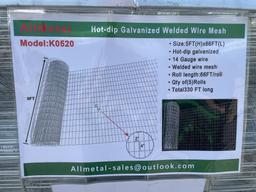 New Allmetal (5) Rolls 5'X66' Field Fence