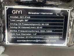 New GIYI Mini Quick Attach Concrete Breaker