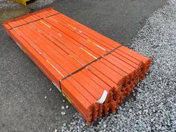 Skid Lot Of (30) 8' Pallet Racking Rails