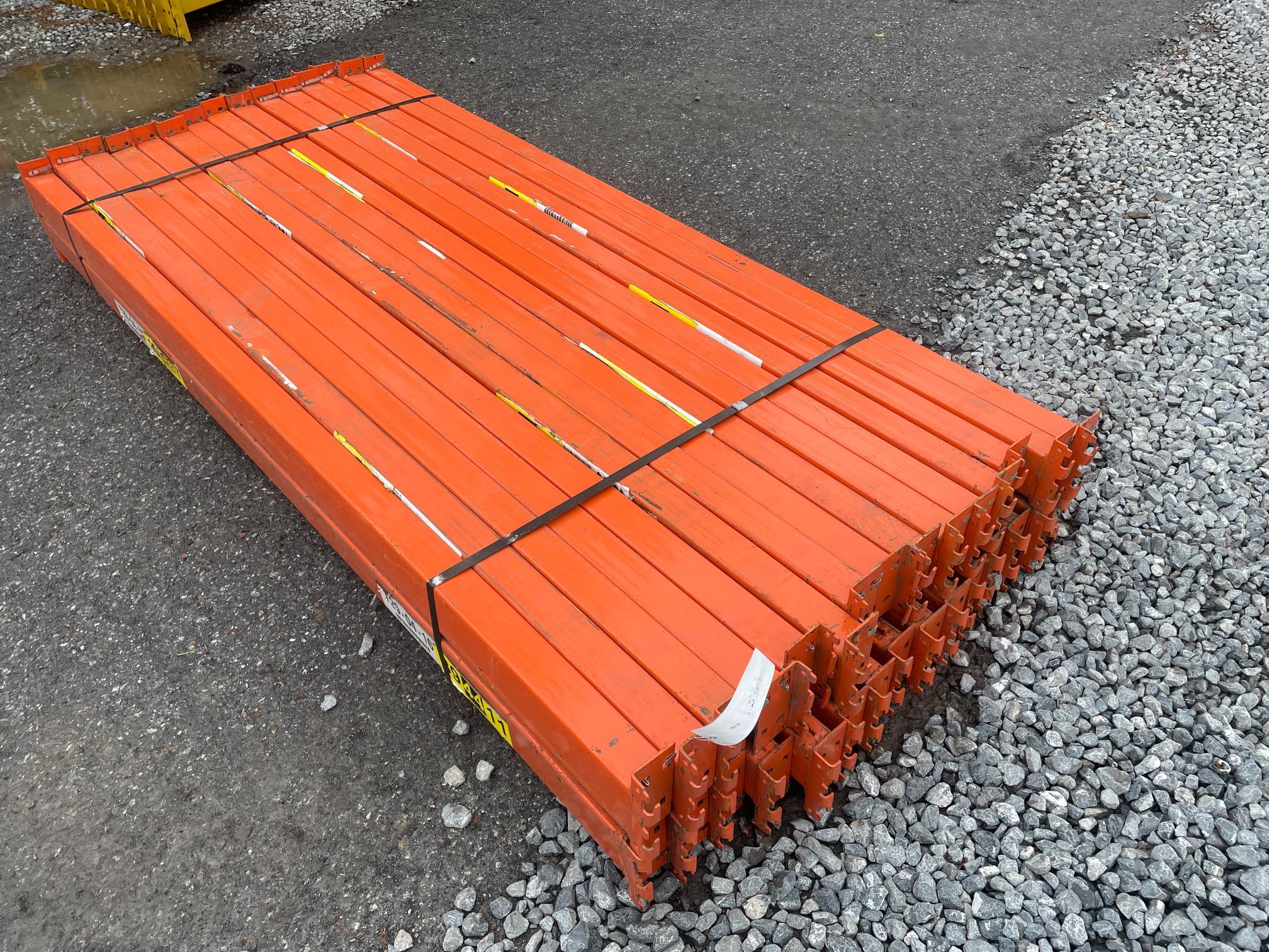 Skid Lot Of (30) 8' Pallet Racking Rails