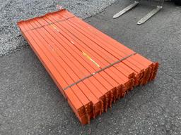 Skid Lot Of (30) 8' Pallet Racking Rails