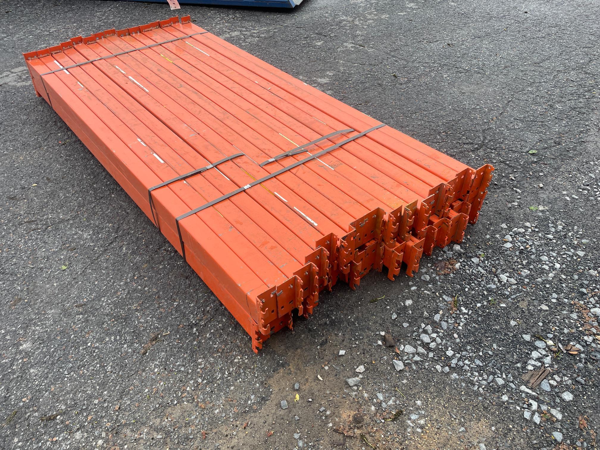Skid Lot Of (30) 8' Pallet Racking Rails