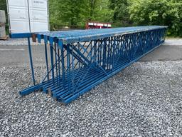 Skid Lot Of (11) 30' Pallet Racking Uprights