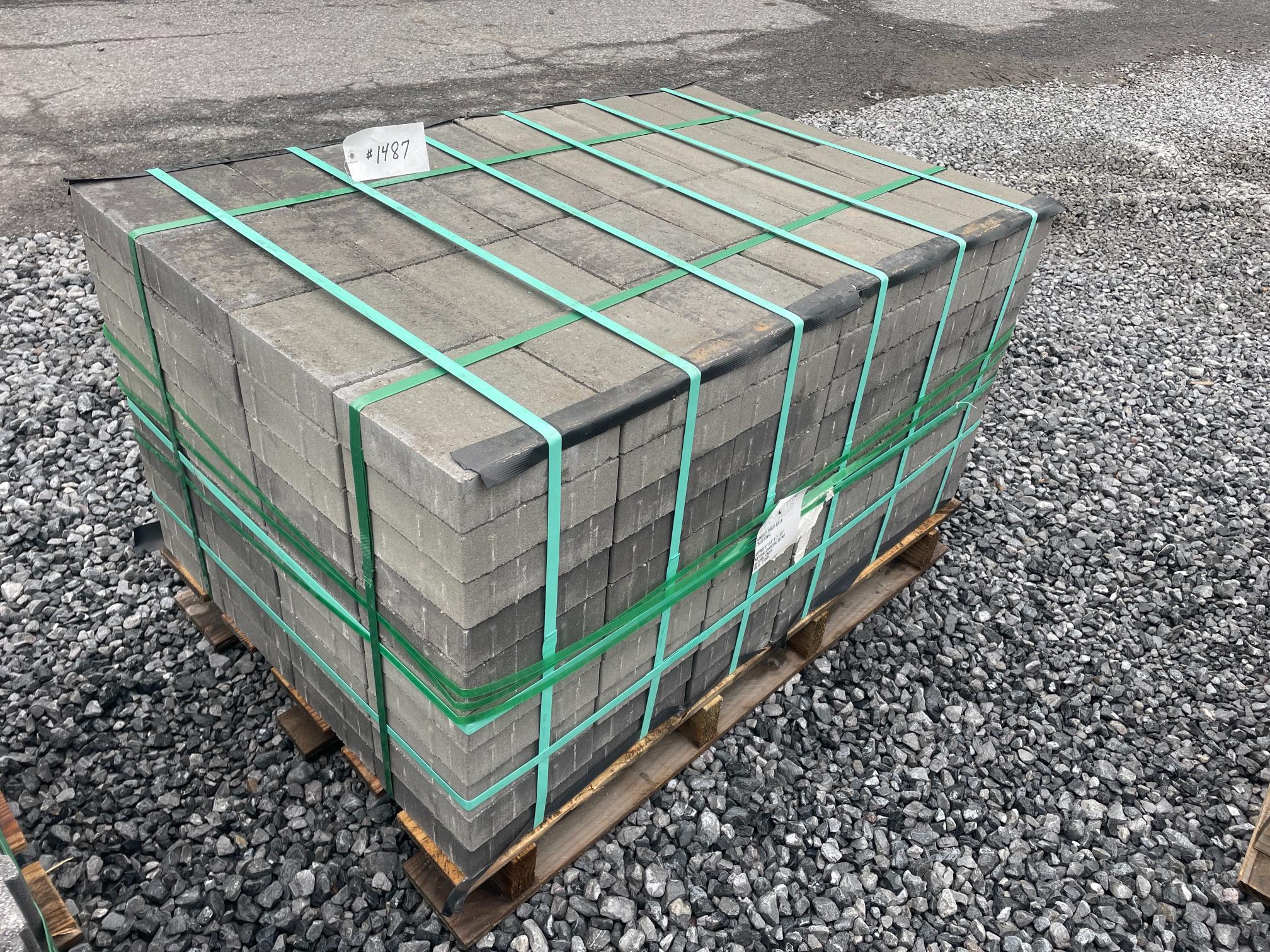 Skid Lot Of New Hanover Pavers Charcoal Blend