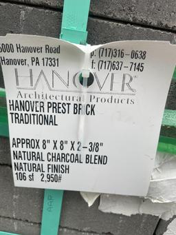 Skid Lot Of New Hanover Pavers Charcoal Blend