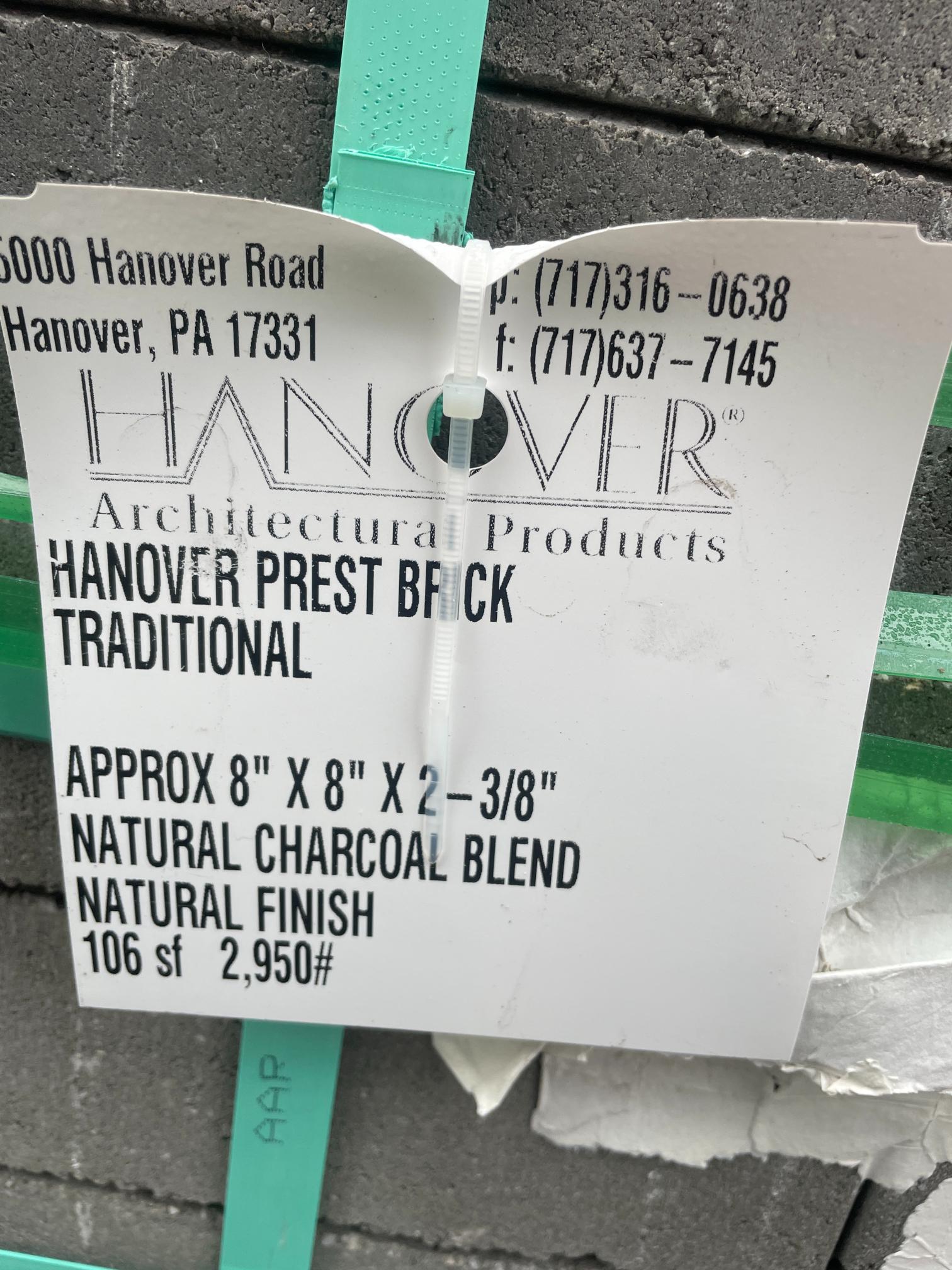 Skid Lot Of New Hanover Pavers Charcoal Blend