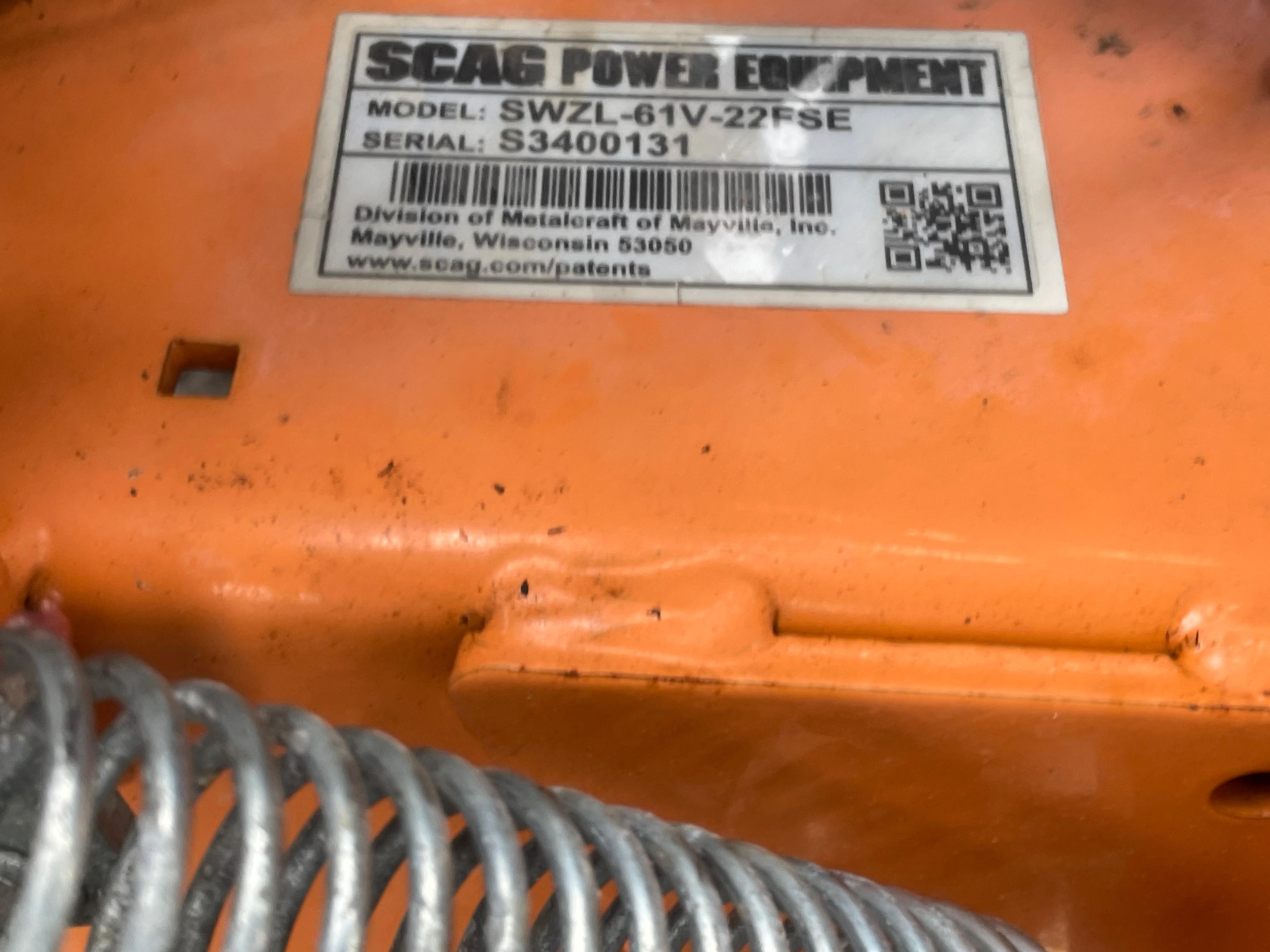 Scag Velocity Plus 61" Zero Turn Walk Behind Mower
