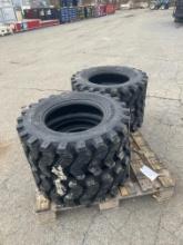 New Set Of (4) 10-16.5 SKS9 Skid Loader Tires