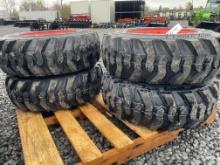 New Set Of (4) 10-16.5 Skid Loader Tires W/ Rims