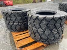 New Set Of (4) 10-16.5 SKS6 Skid Loader Tires