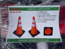 (60) New Allmetal 28" Traffic Cones