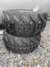 Set Of (2) New 215/50-10 Tires With Rims