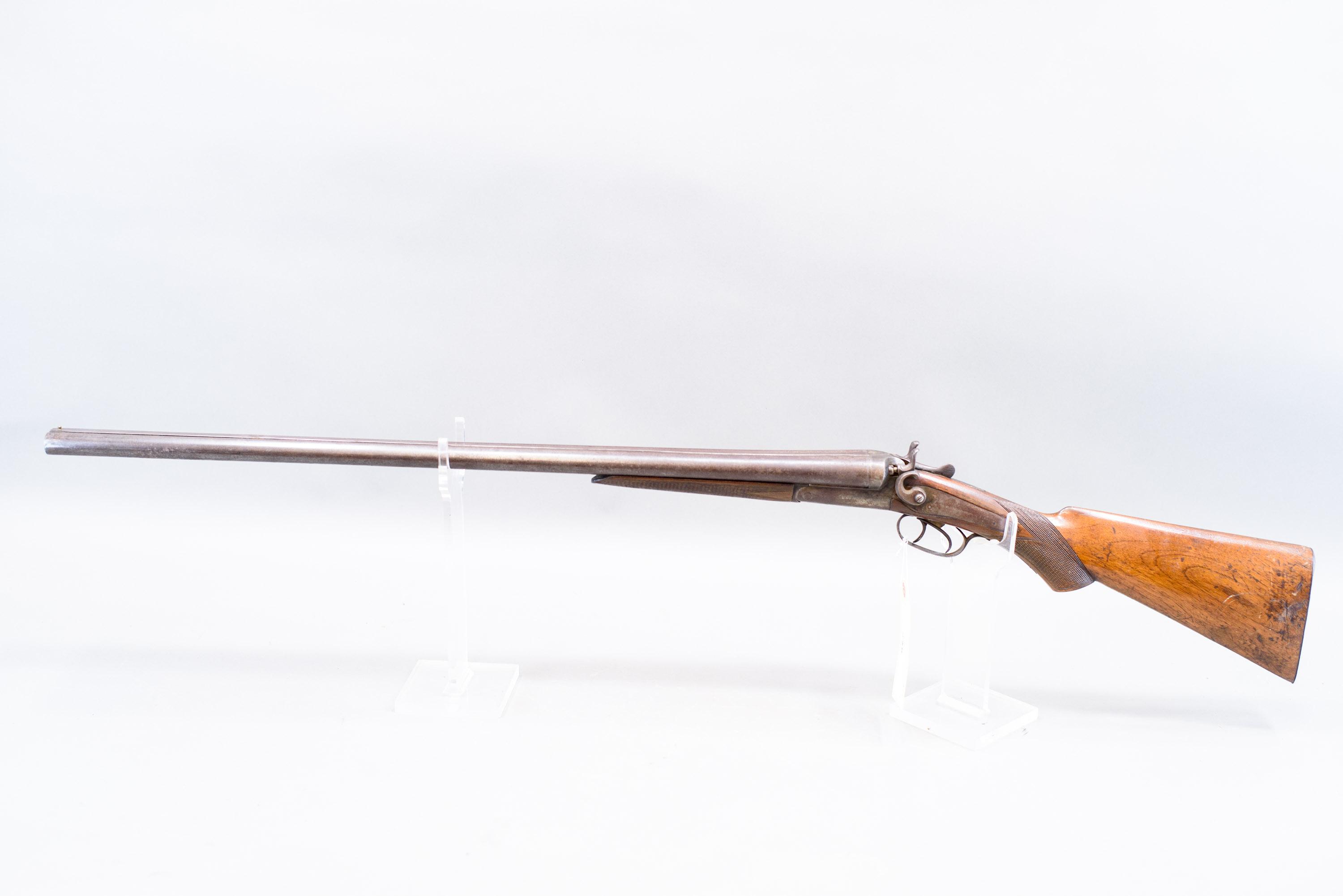(CR) Belgian W.H. Hamilton SXS Hammer 12 Gauge