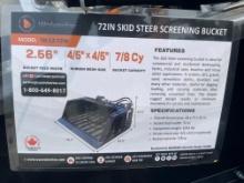 New Wolverine Quick Attach 72" Screen Bucket