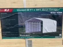New KJ 20X30' Metal Garage