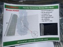 New Allmetal (9) Rolls New Galvanized Wire Mesh