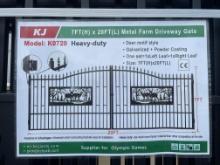 (4X) Sets New KJ 20' BI-Parting Driveway Gates