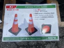 New Skid Lot Of (60) 28" Traffic Cones