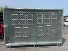 New Lot Of (20) Pieces 10'X6' Chain Link Fence