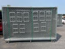 New Lot Of (20) Pieces 10'X6' Chain Link Fence