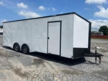 2019 Spartan 8X24 V Nose Enclosed Trailer