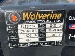 New Wolverine 72" Quick Attach Roto Tiller