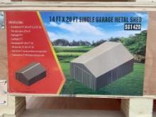 New Allmetal 14X20' Metal Garage Shed