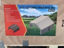 New Allmetal 23X22' Metal Garage Shed