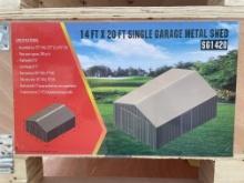 New Allmetal 14X20' Metal Garage Shed