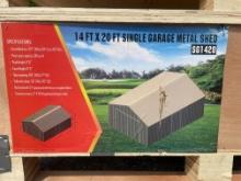 New Allmetal 14X20' Metal Garage Shed