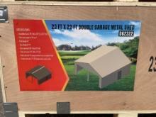 New Allmetal 23X22' Metal Garage Shed