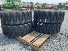 New Set Of (4) 12-16.5 Skid Loader Tires