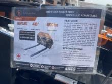 (4X) New Wolverine Hydraulic Adjustable Forks