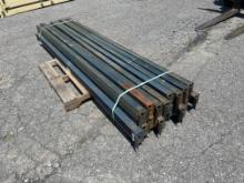 Skid Lot Of (18) 9' Pallet Racking Rails