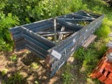 Skid Lot Of (7) 12' Pallet Racking Uprights