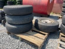 Lot Of (4) MISC. Tires W/Rims