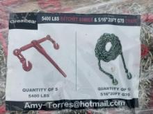 New Great Bear 5/16" Ratchet/Binder Set