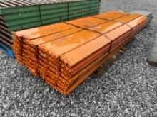Skid Lot Of 10' Pallet Racking Rails