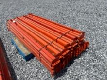 Skid Lot Of 8' Pallet Racking Rails