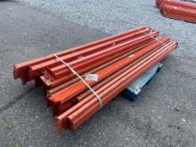 Skid Lot Of 105" Pallet Racking Rails