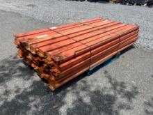 Skid Lot Of 8' Pallet Racking Rails