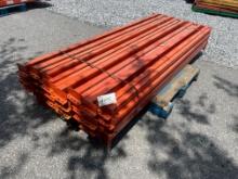 Skid Lot Of 8' Pallet Racking Rails