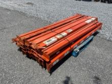 Skid Lot Of 8' Pallet Racking Rails