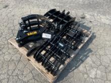 New Skid Lot Of MIVA Mini Excavator Attachments