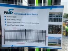 New Skid Lot Of (20) Pcs 10X7' Steel fence